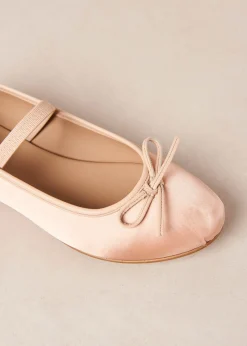 Por Do Sol - Red Leather Ballet Pumps