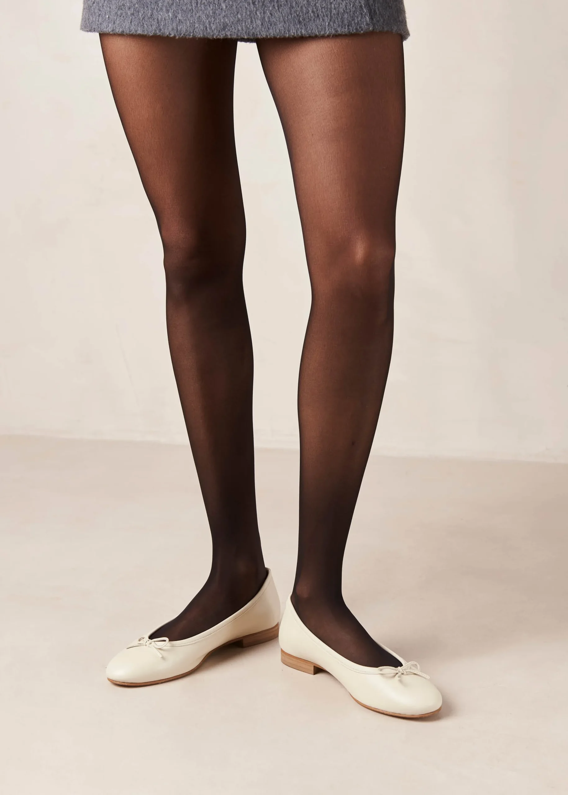 Por Do Sol - Silver Ballet Pumps
