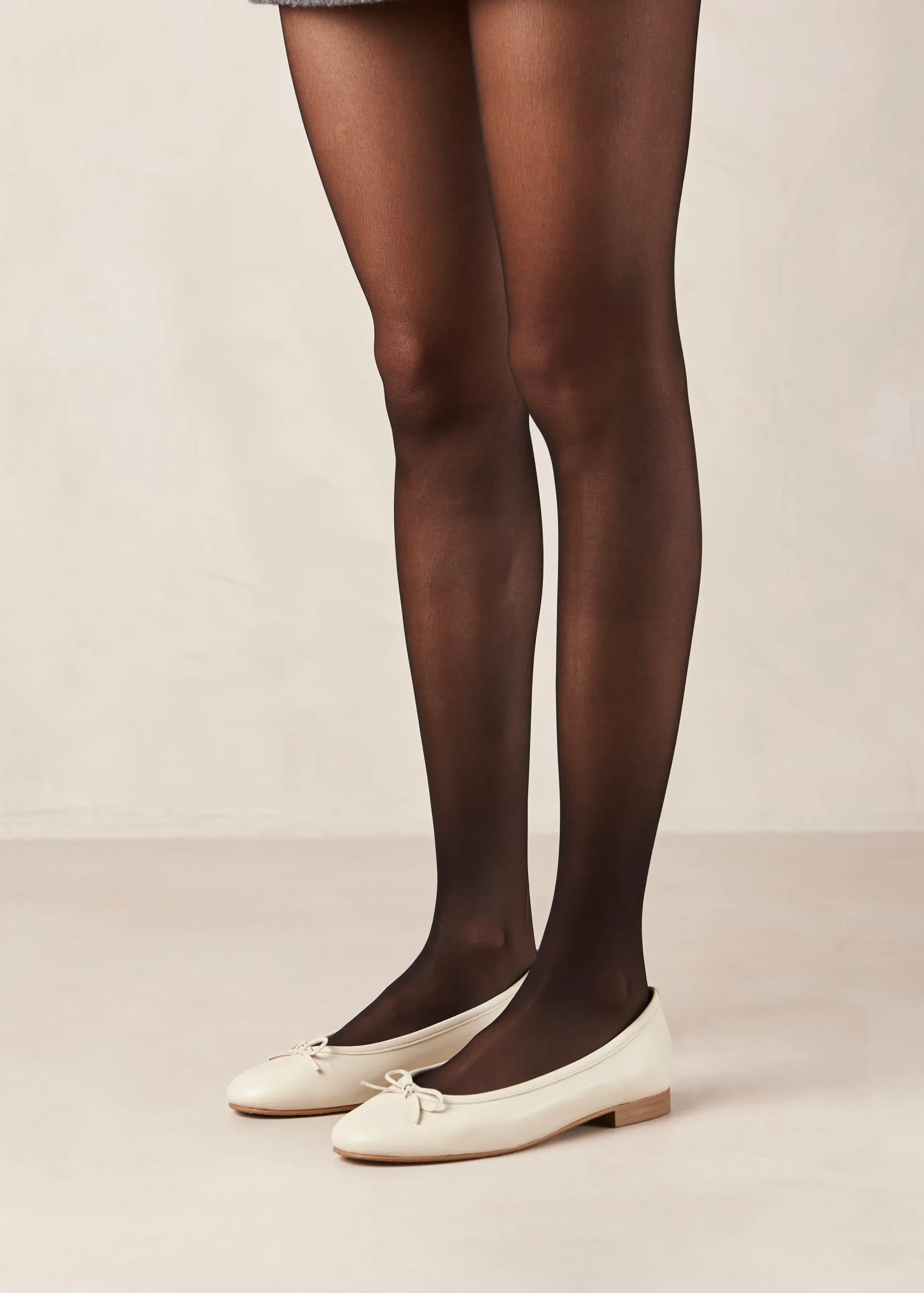 Por Do Sol - Silver Ballet Pumps