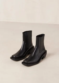 Ranch - Botas Negras De Piel