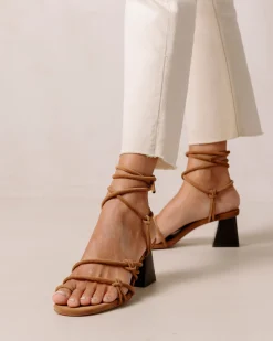 Rayna Sandalias De Cuero Beige