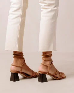 Rayna Sandalias De Cuero Beige
