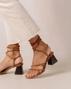 Rayna Sandalias De Cuero Beige