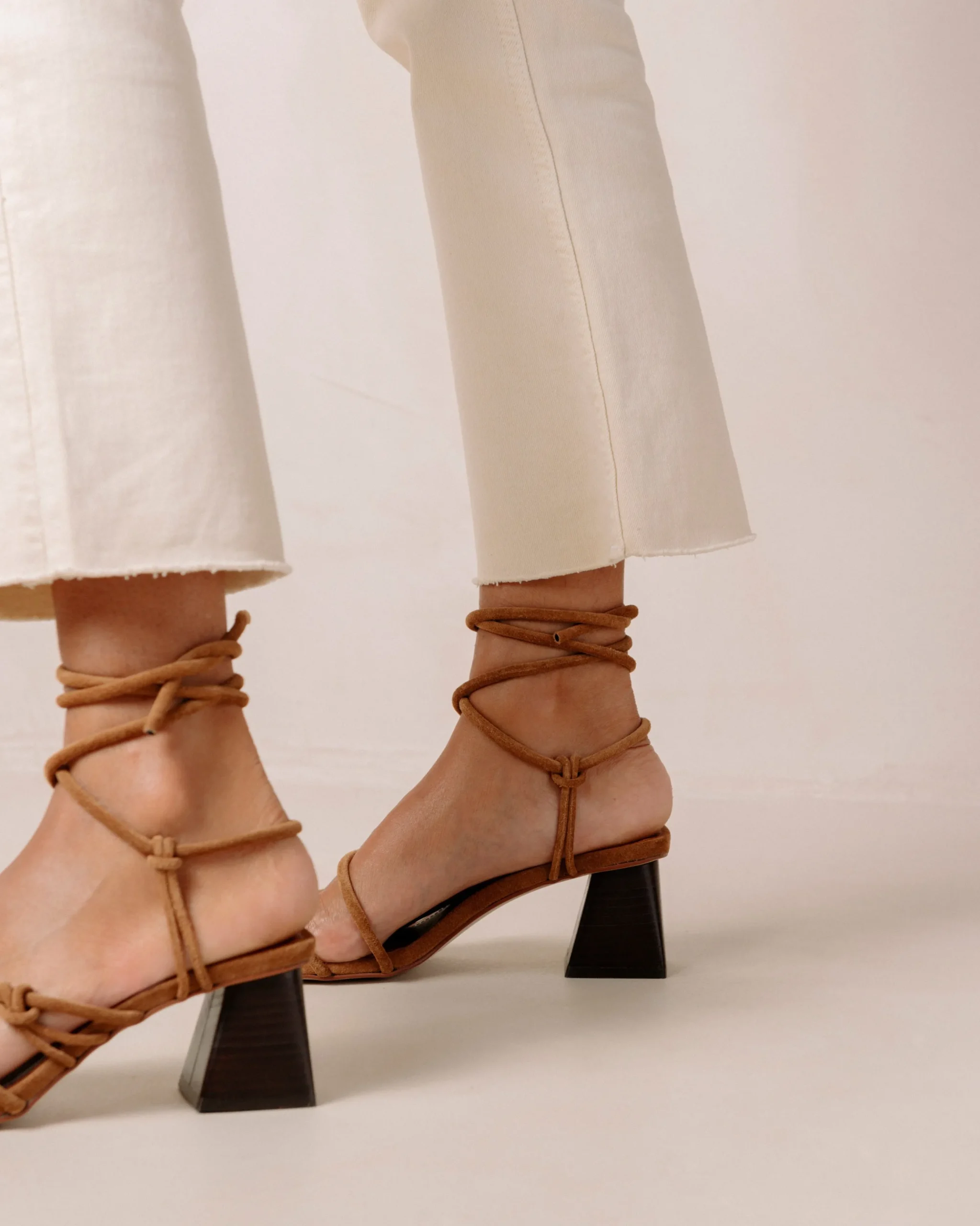 Rayna Sandalias De Cuero Beige