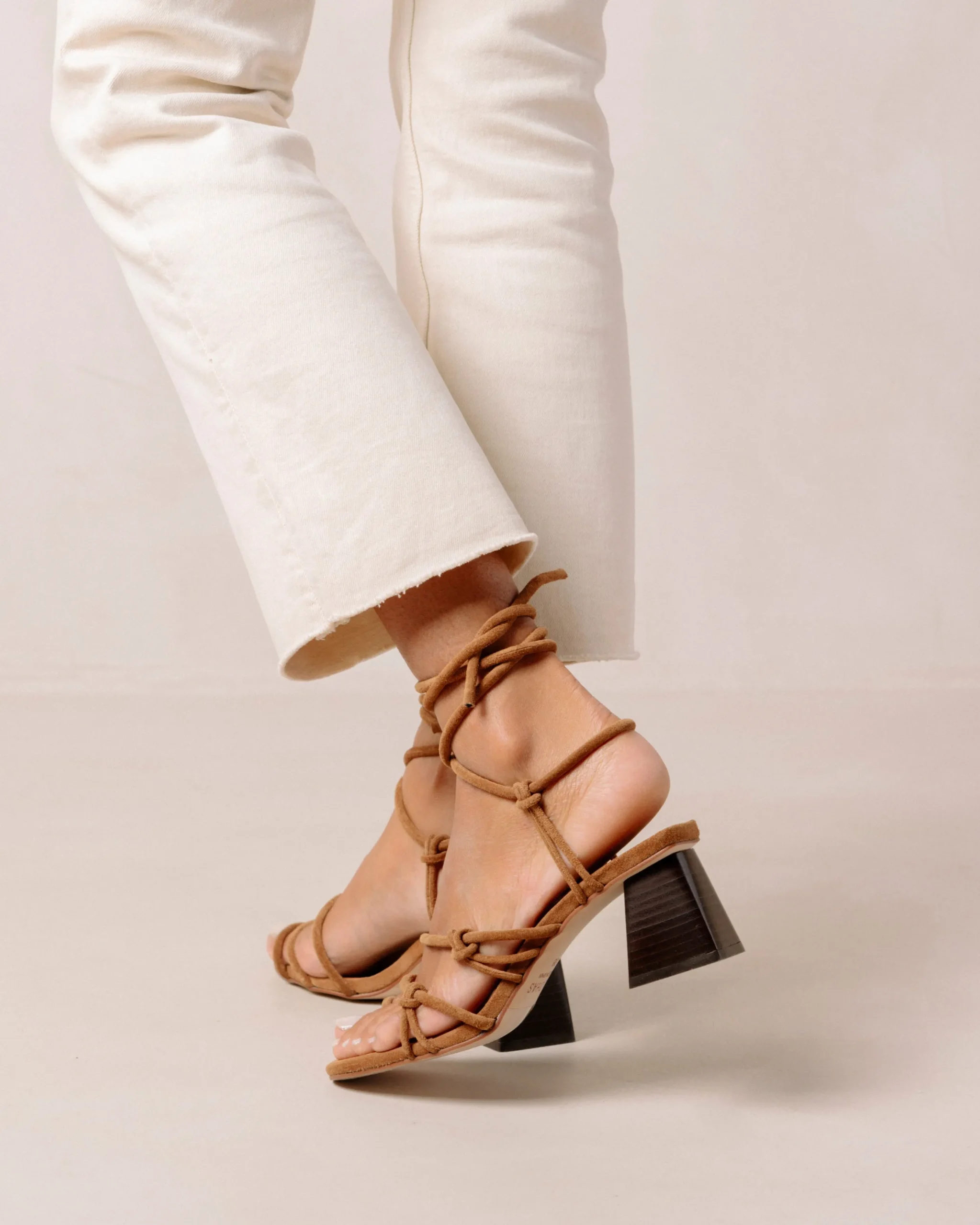 Rayna Sandalias De Cuero Beige