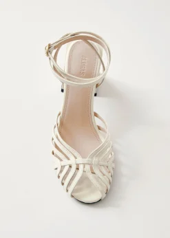 Riley Sandalias De Cuero Gris