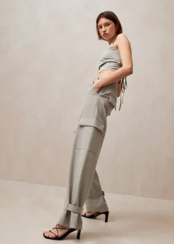 Rita - Pantalones Cargo Grises