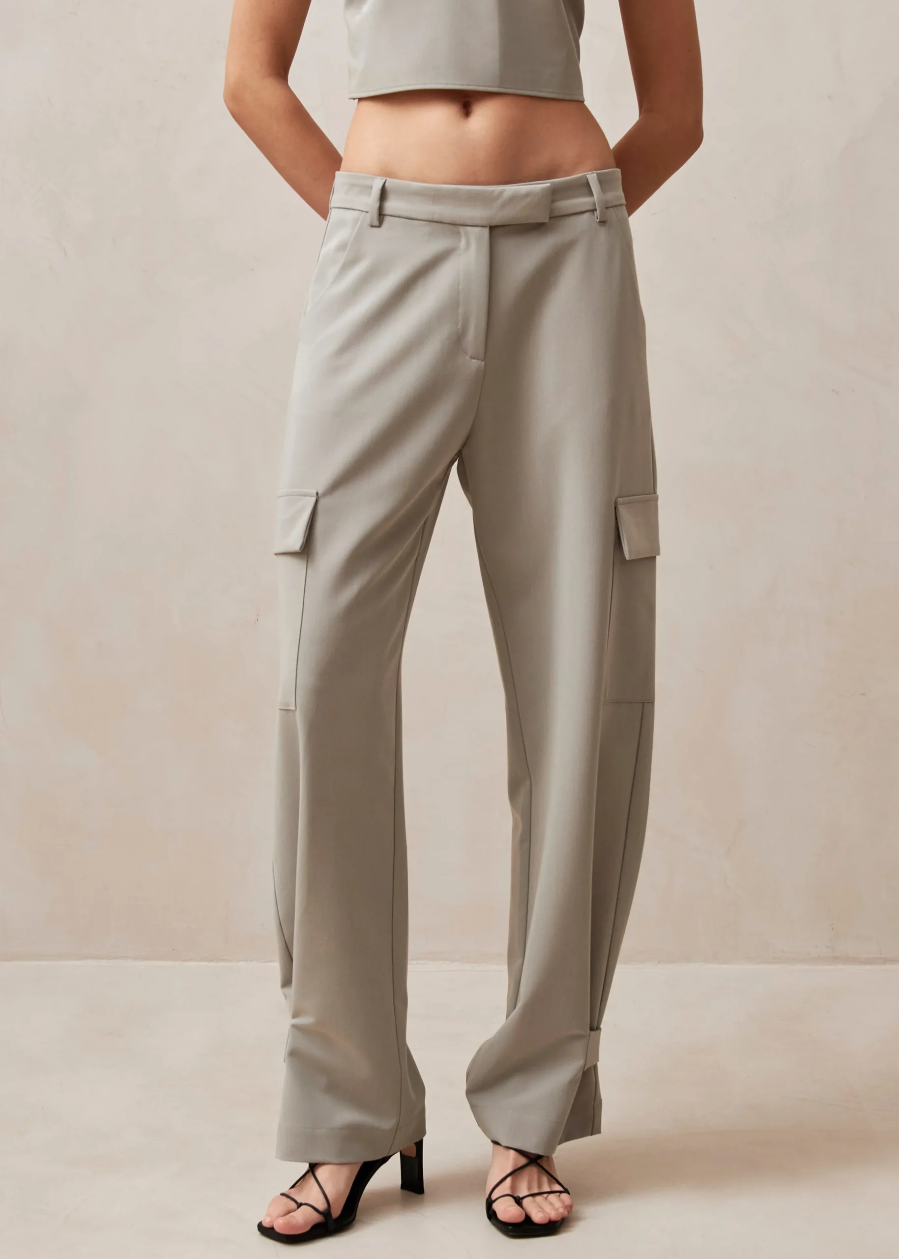 Rita - Pantalones Cargo Grises