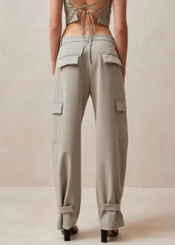 Rita - Pantalones Cargo Grises