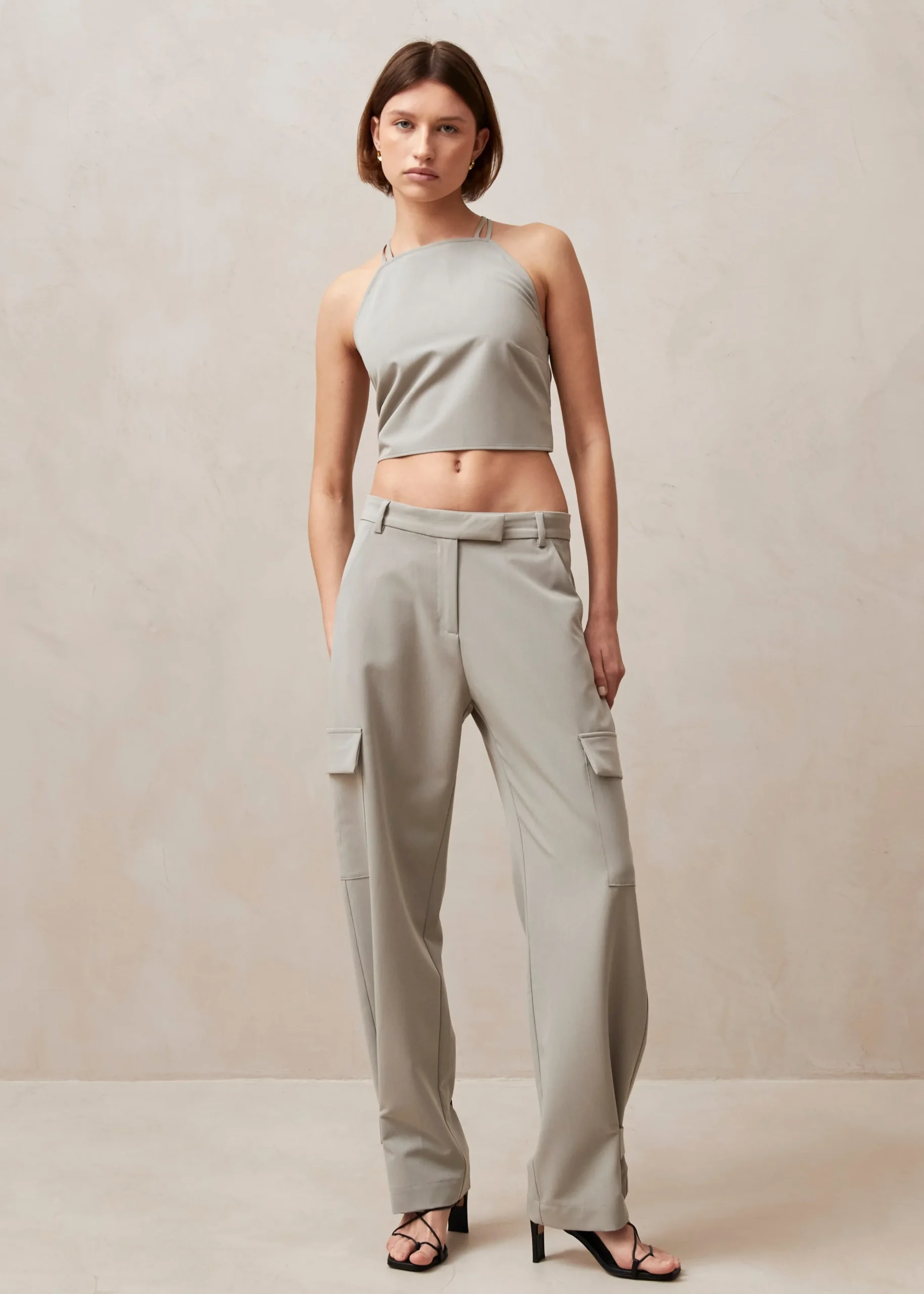 Rita - Pantalones Cargo Grises