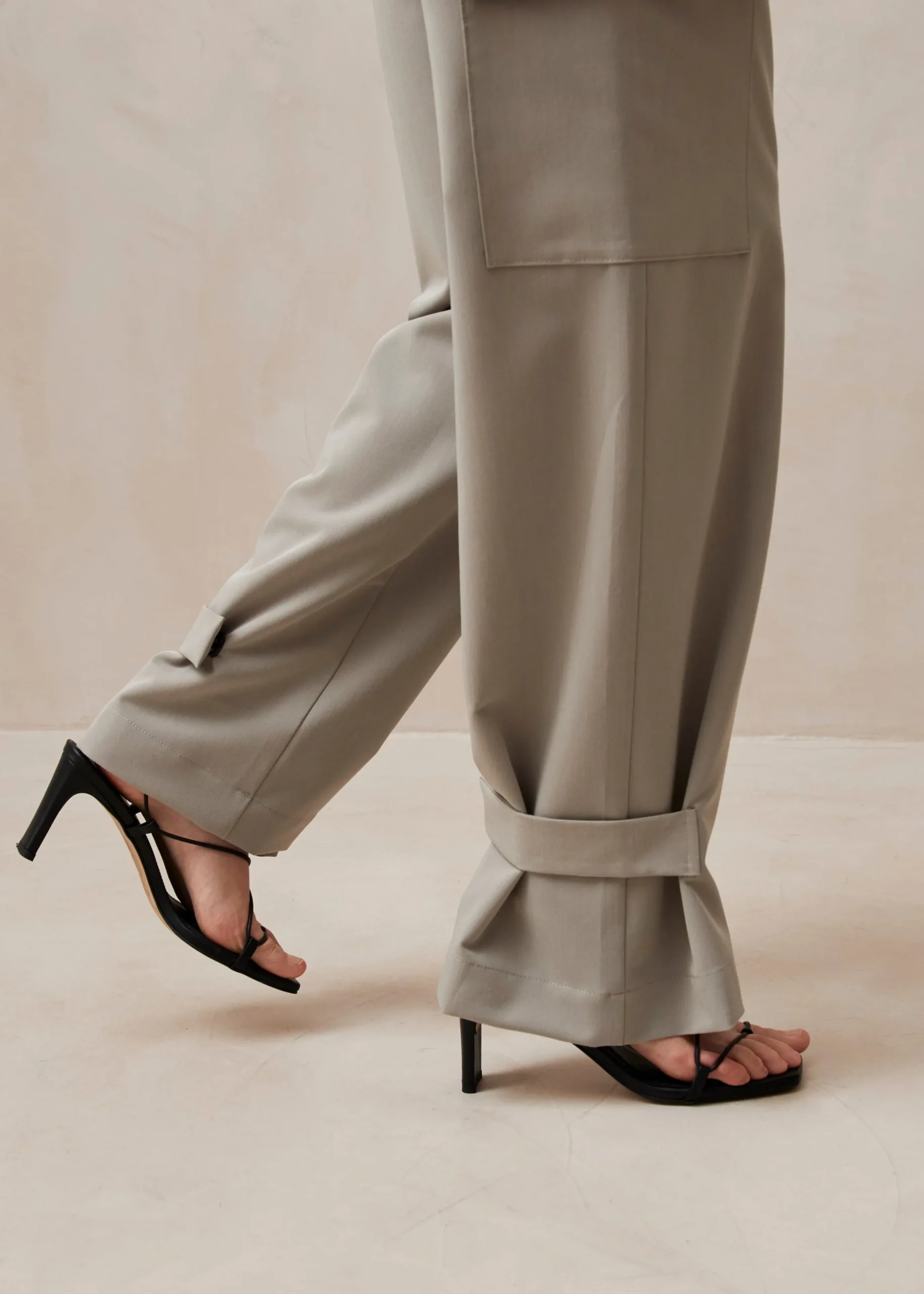 Rita - Pantalones Cargo Grises