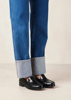 Rivet - Mocasines De Cuero Negro