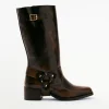 Rocky - Botas Moteras De Cuero Marrón