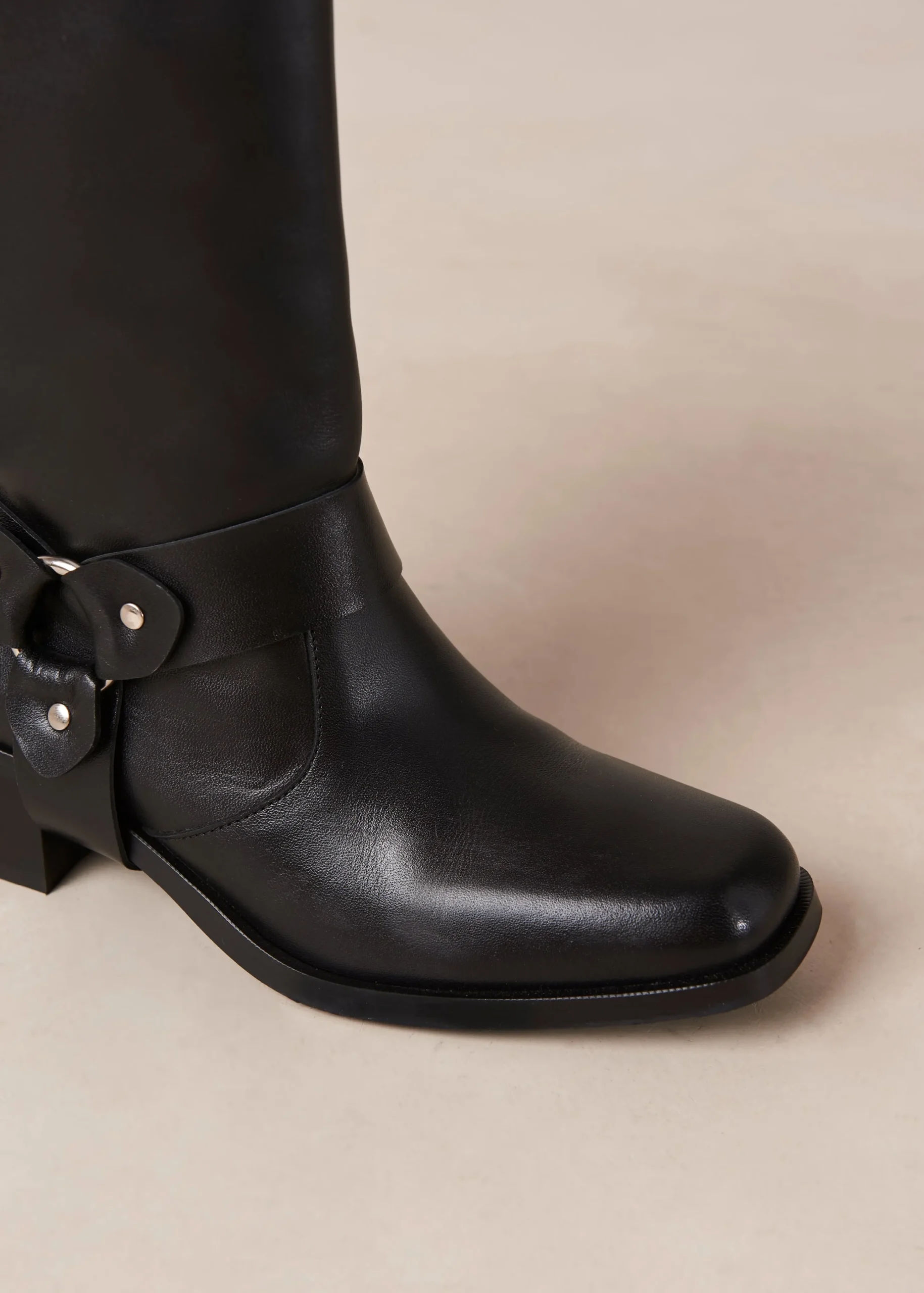 Rocky - Botas Moteras De Cuero Negro