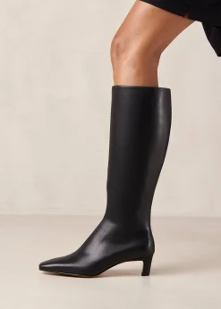 Rory - Botas Altas De Cuero Negras