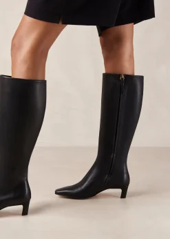 Rory - Botas Altas De Cuero Negras