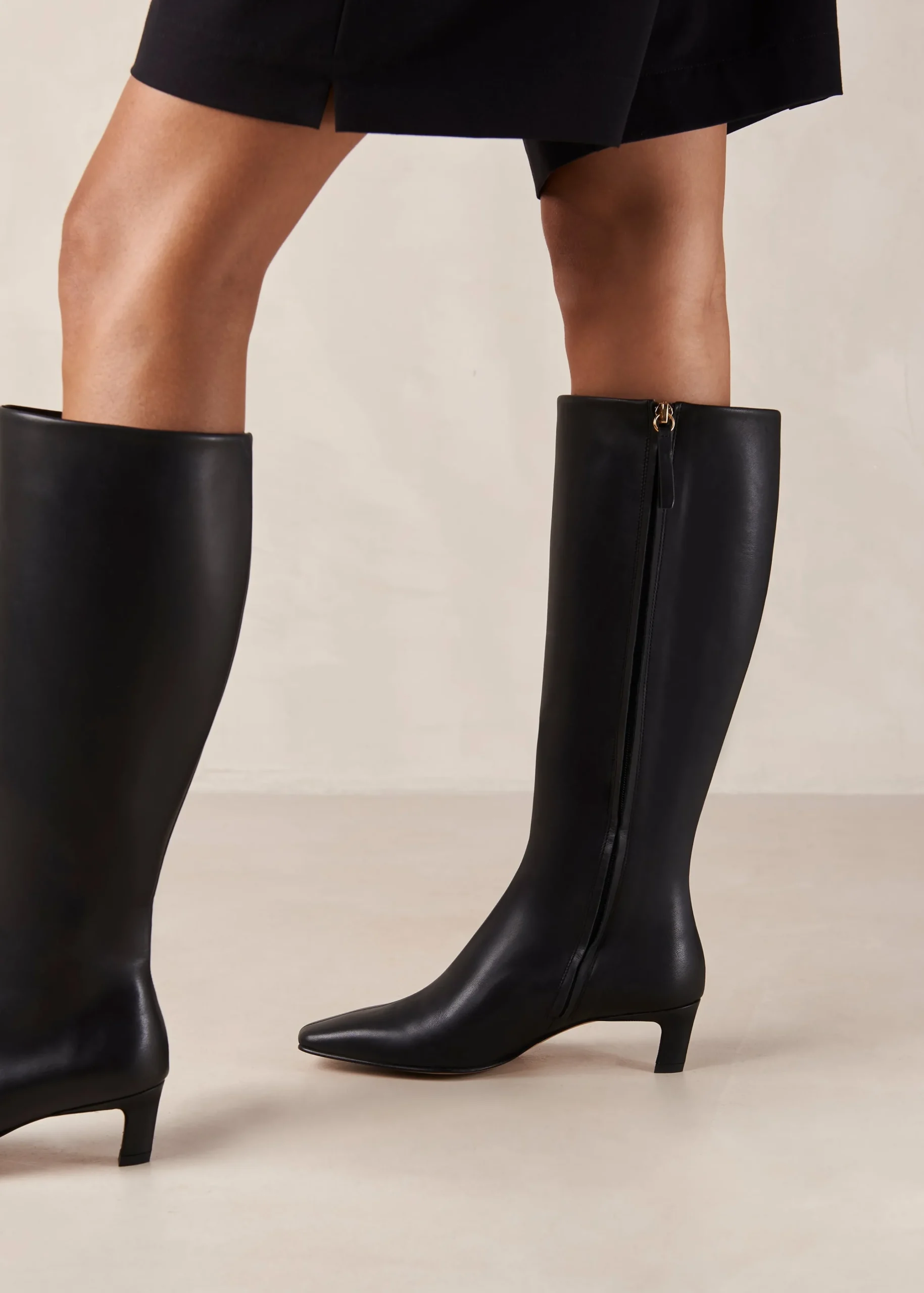 Rory - Botas Altas De Cuero Negras