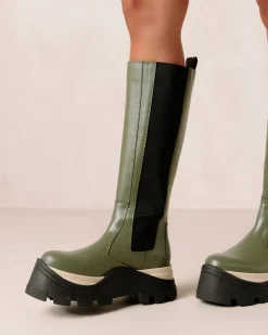 Roxie Chess - Botas Verdes De Piel