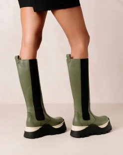Roxie Chess - Botas Verdes De Piel
