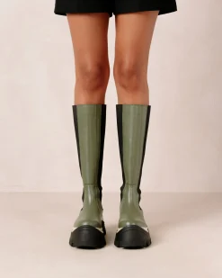 Roxie Chess - Botas Verdes De Piel