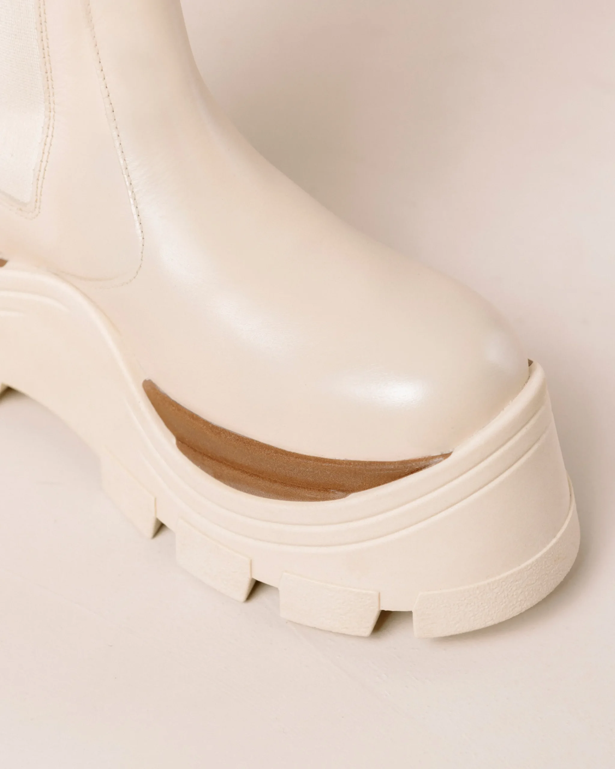 Roxie Marcona - Botas Blancas De Piel