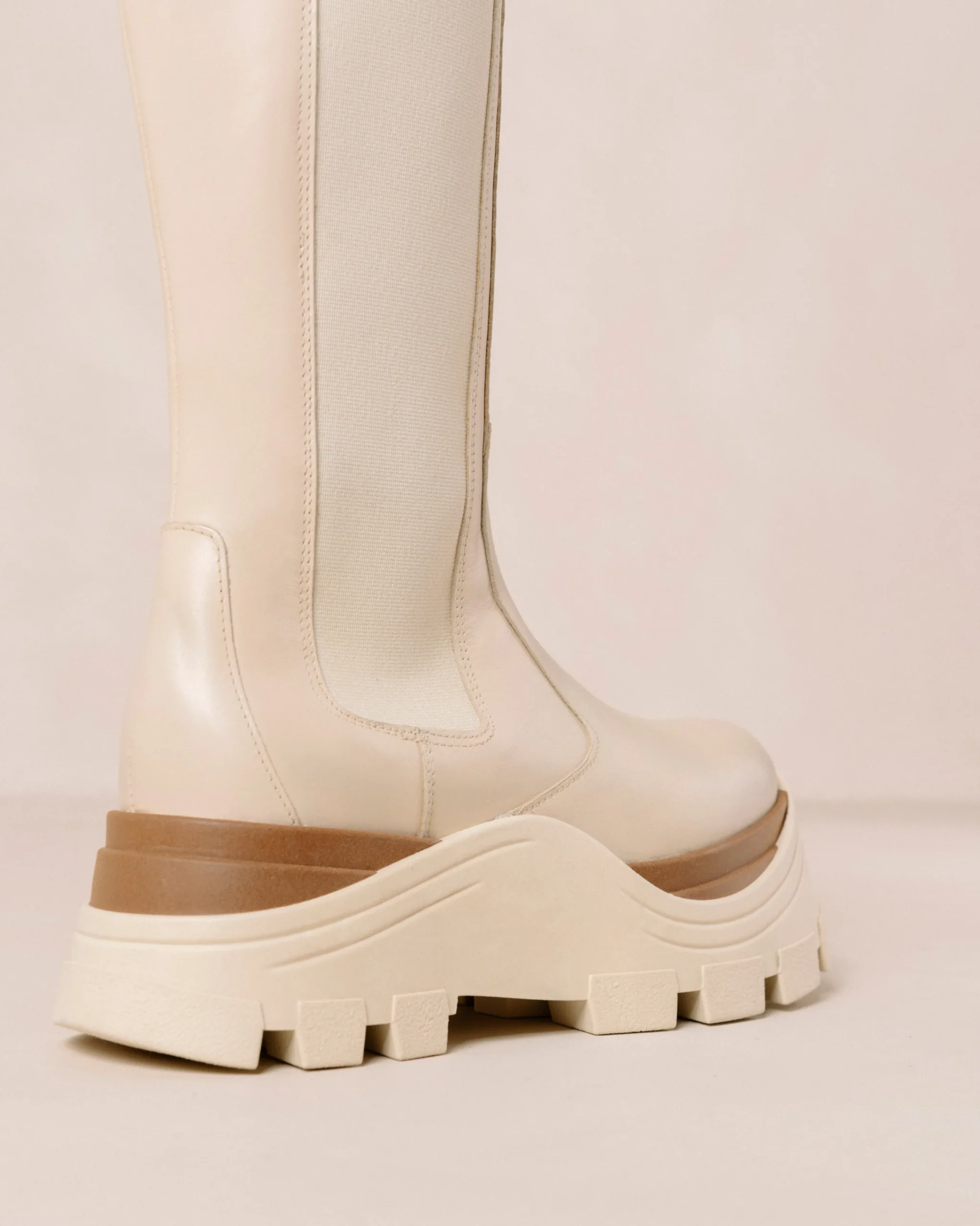 Roxie Marcona - Botas Blancas De Piel