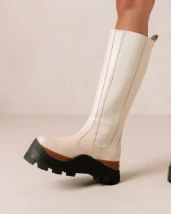 Roxie Nutty - Botas Blancas De Piel