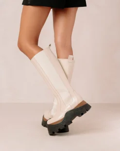 Roxie Nutty - Botas Blancas De Piel