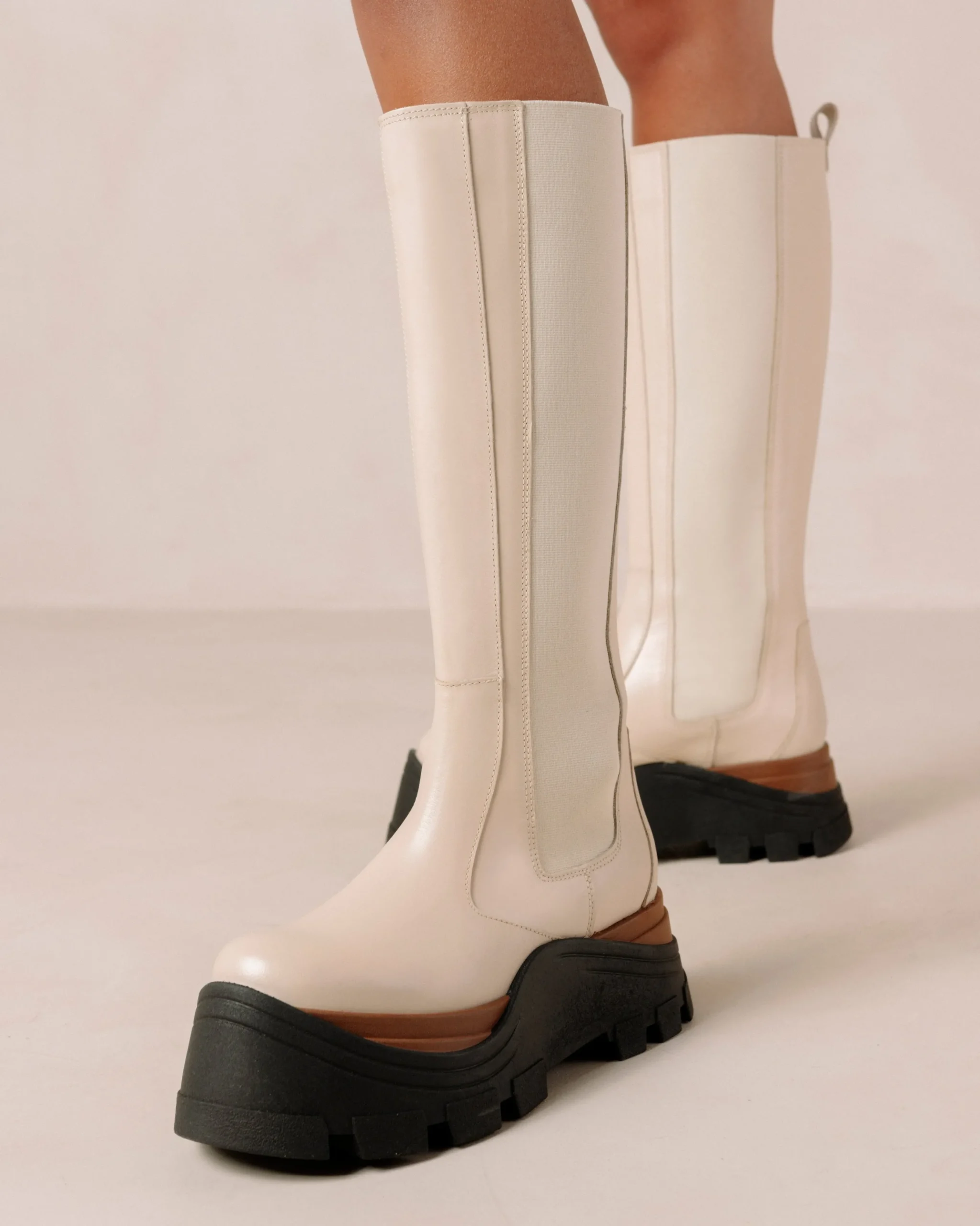 Roxie Nutty - Botas Blancas De Piel