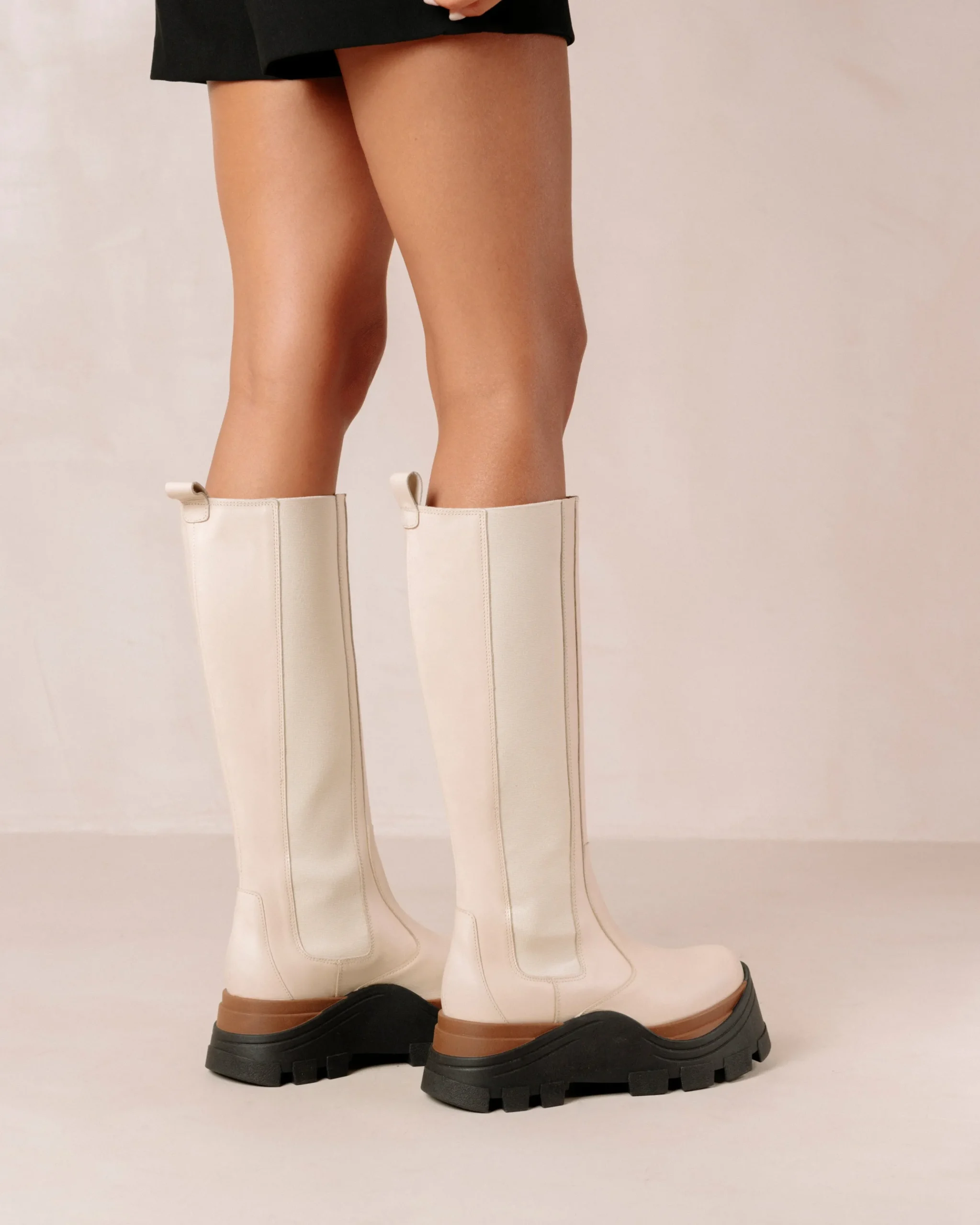 Roxie Nutty - Botas Blancas De Piel