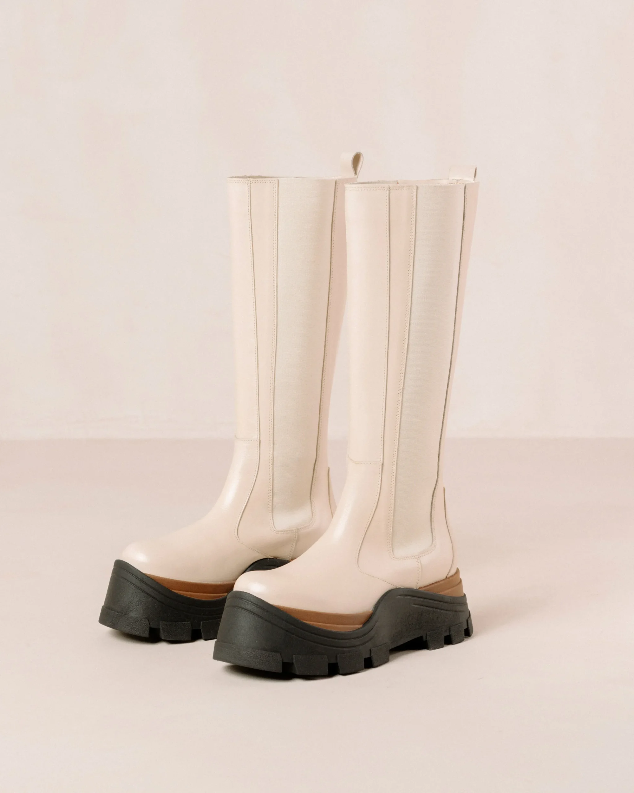Roxie Nutty - Botas Blancas De Piel
