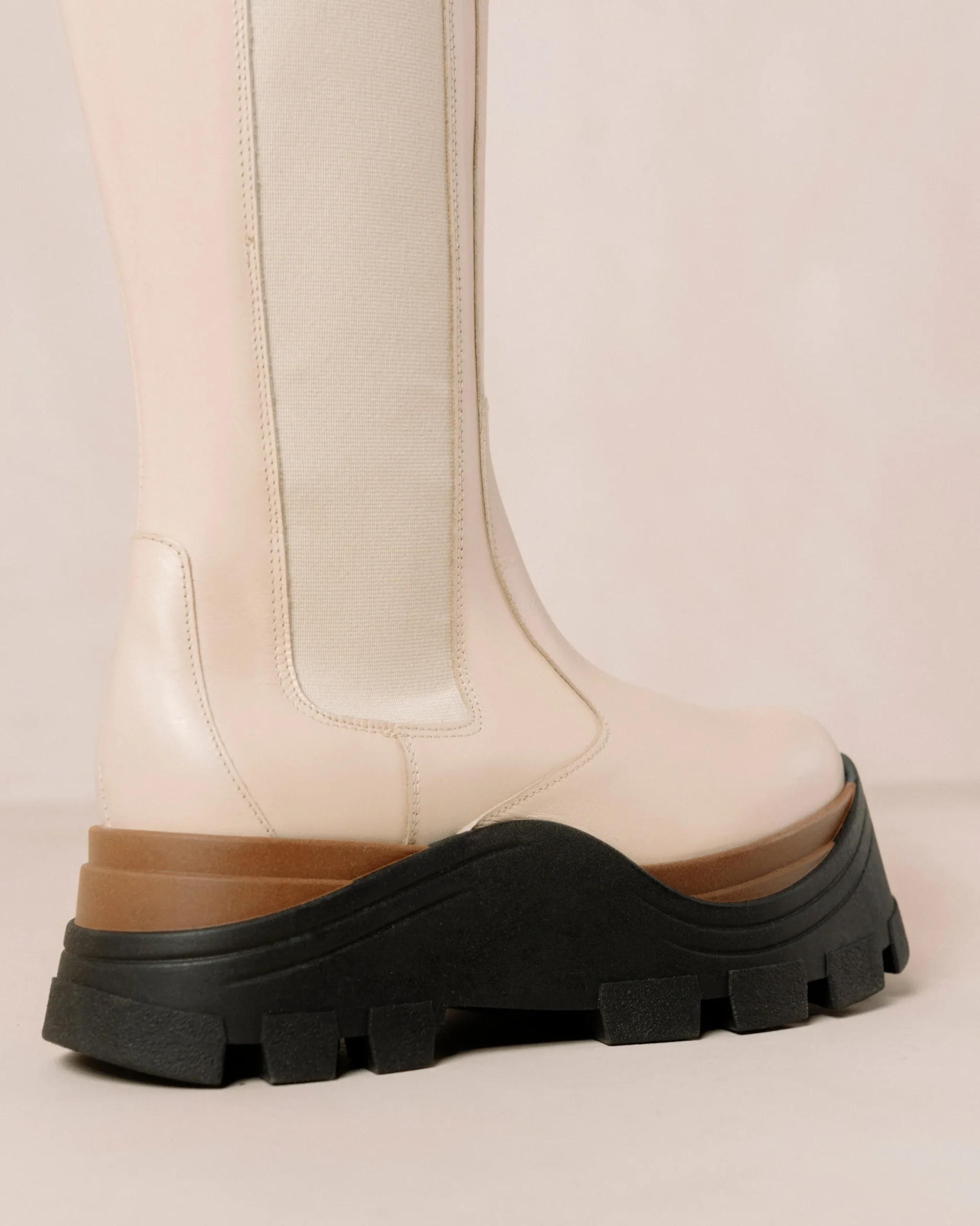 Roxie Nutty - Botas Blancas De Piel