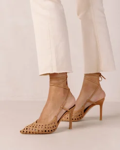 Sandstorm - Zapatos De Tacón Marrones De Piel