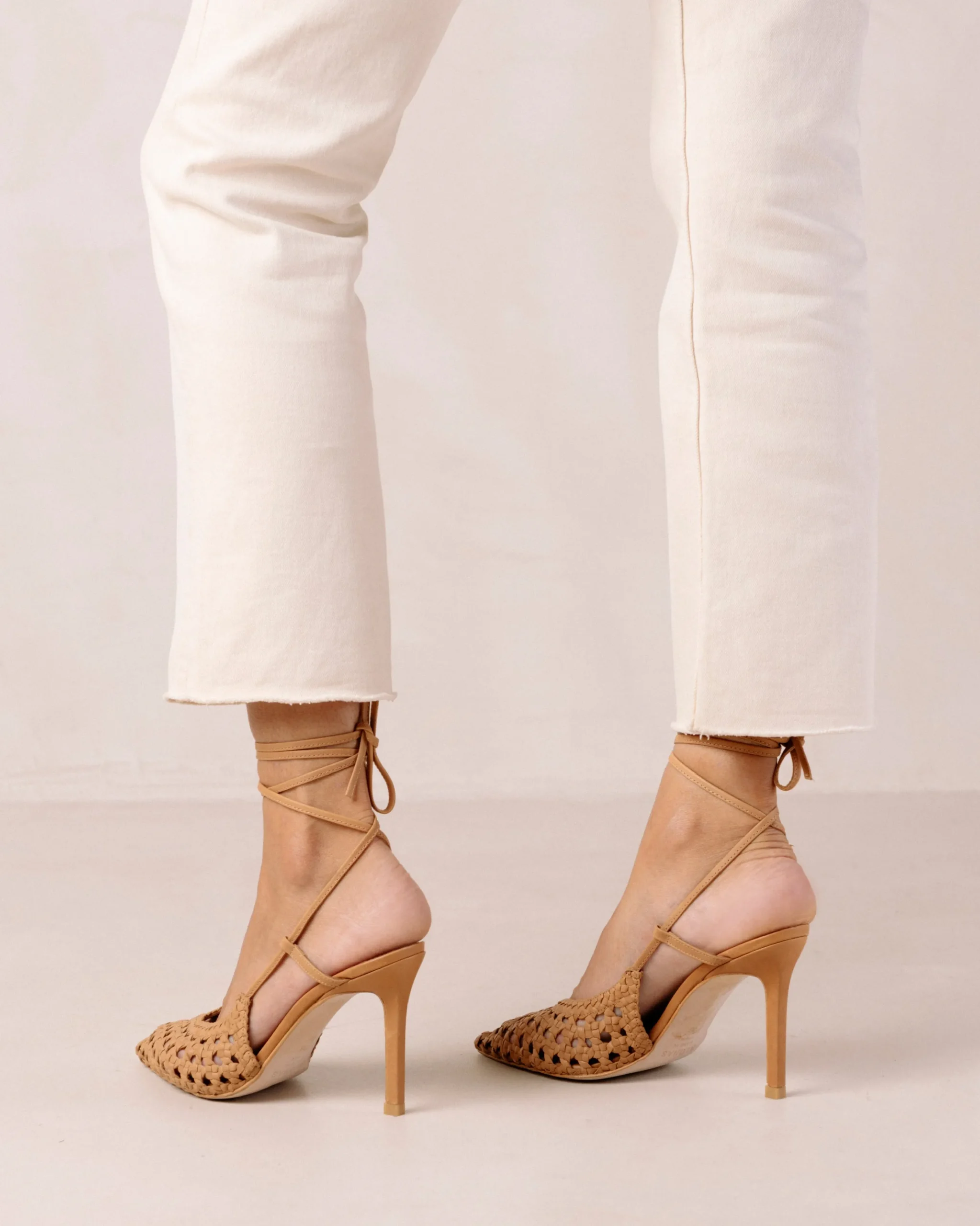 Sandstorm - Zapatos De Tacón Marrones De Piel