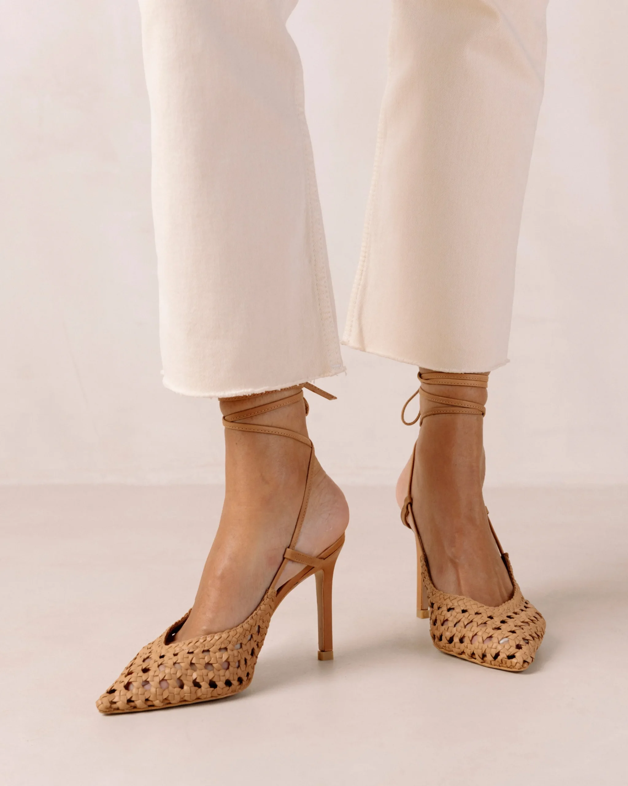 Sandstorm - Zapatos De Tacón Marrones De Piel