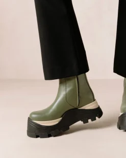 Sapphire Chess - Botas Verdes De Piel
