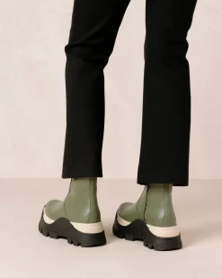Sapphire Chess - Botas Verdes De Piel