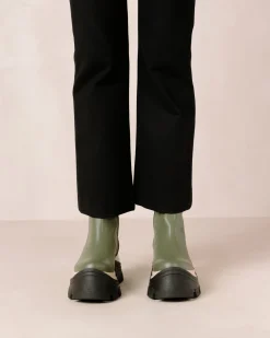 Sapphire Chess - Botas Verdes De Piel