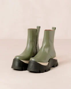 Sapphire Chess - Botas Verdes De Piel