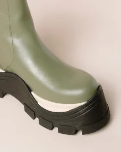 Sapphire Chess - Botas Verdes De Piel