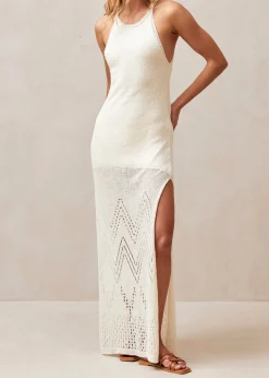 Sorrento - Vestido De Punto Blanco