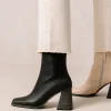 South Corn - Botas De Piel Vegana Negras Y Beige