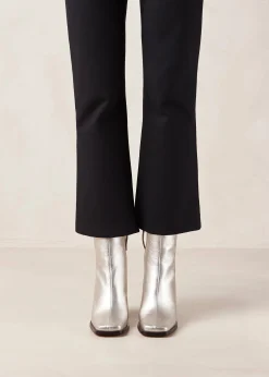 South Shimmer - Botas Plateadas De Piel