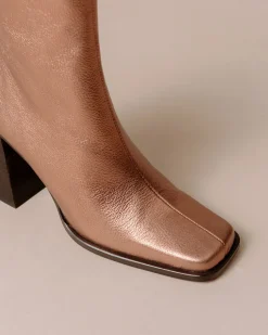South Shimmer - Botines Metalizados De Piel
