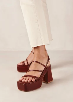 Straps Chain - Sandalias Blancas De Piel