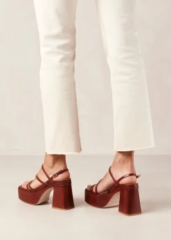 Straps Chain - Sandalias Blancas De Piel