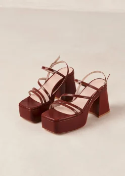 Straps Chain - Sandalias Blancas De Piel