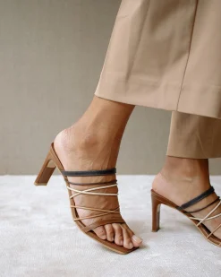 Sunbeam Vintage - Mules De Cuero Marrón