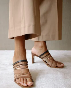 Sunbeam Vintage - Mules De Cuero Marrón