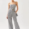 Suzette Pantalón De Rayas Azules Y Blancas